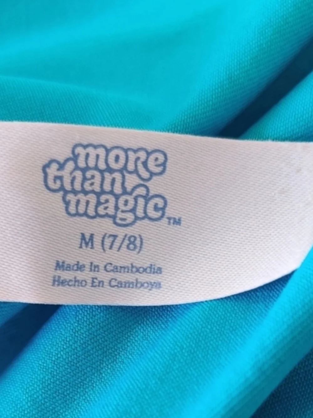 More Than Magic Girls Blue Swimsuit Size M(7/8)